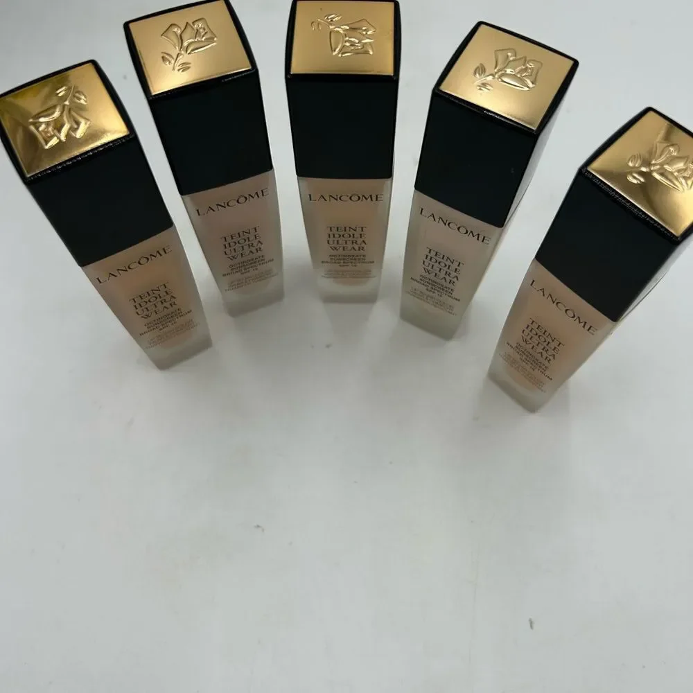 Lancôme Teint idole ultra wear octinoxate sunscreen, set of five unopened